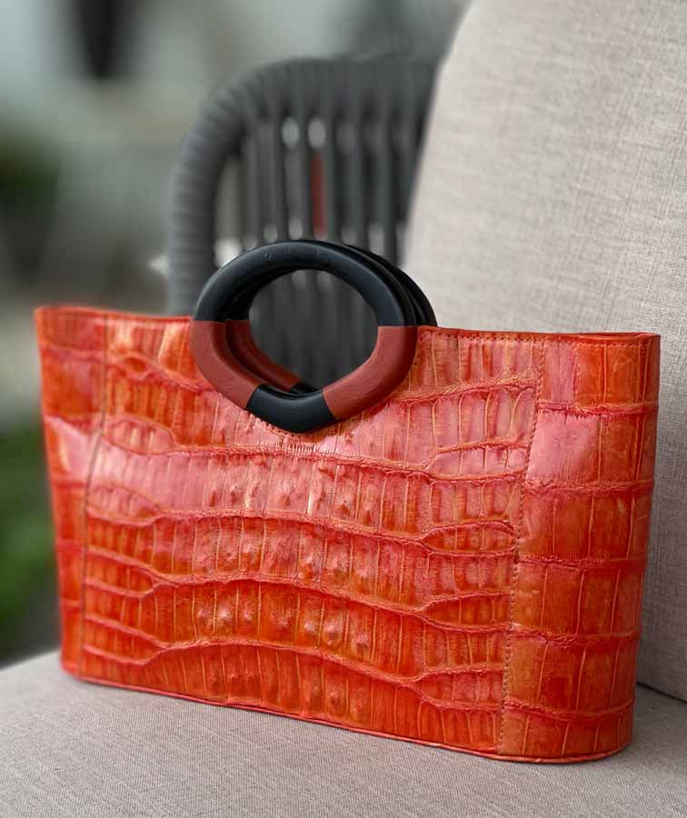 Genuine Crocodile Leather Handbag, Shoulder Bag, Crossbody